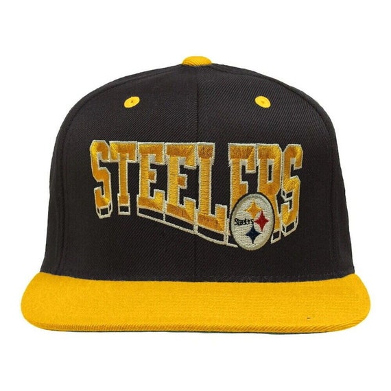 Vintage Pittsburgh Steelers NFL Wave Adjustable Snapback Hat/Cap NWT