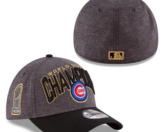 Men&#39;s Chicago Cubs 2016 World Series Champions New Era Official Locker Room Cap / Hat