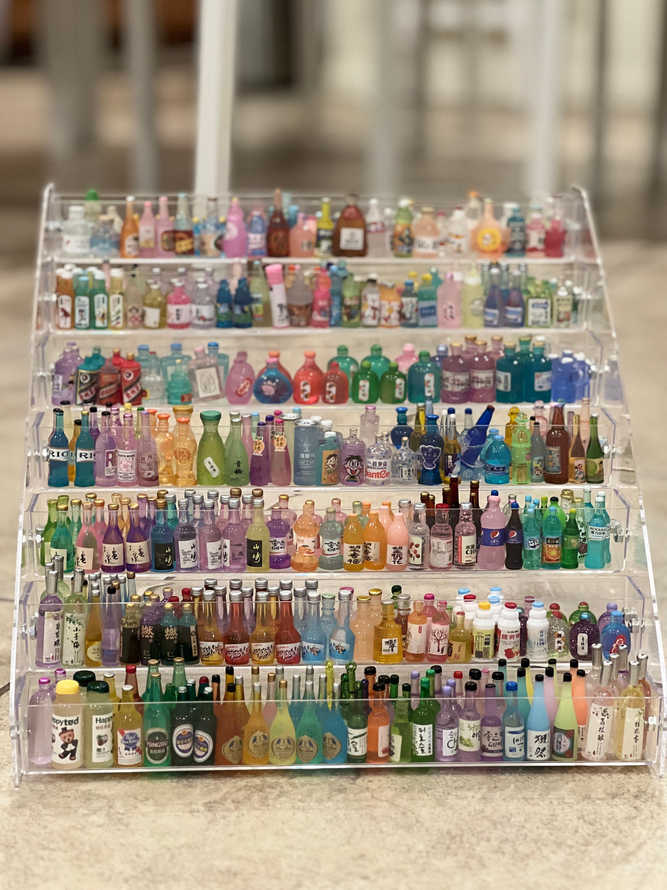 30 Random Pieces DIY Mini Bottle Miniature Dollhouse Etsy