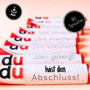 Duplo Banderolen Prüfung bestanden | Abitur | ZP10 | MSA | 2025 | Ausbildung | Abschluss | Glückwunsch | Bachelor | Master | Doktor