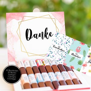 Merci Banderolen Muttertag, Merci Geschenkbox, Mama, Muttertag, Geburtstag, Danke