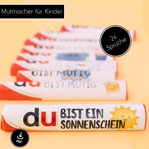 Duplo Banderolen Mutmacher | Du bist... | Kinder | Affirmationen | Du bist... |Prüfungsmotivation | Kleinigkeit | Duplo | Download