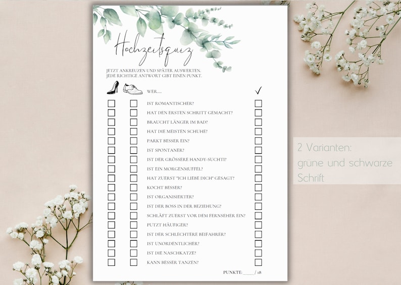 Hochzeitsquiz