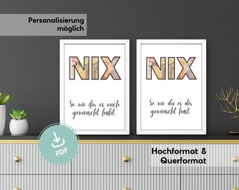 Geldgeschenk zum Geburtstag | Geldgeschenk zur Hochzeit |Geburtstagsgeschenk | Poster | Persönlich Sofortdownload | Geld verschenken