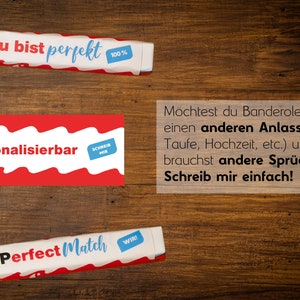 Kinderriegel Banderolen zum Download, Personalisierbar, Mutmacher, Prüfungsmotivation Bild 4