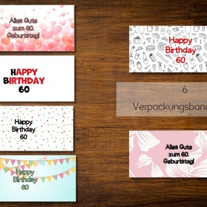 Duplo wrappers for a 60th birthday, You are..., birthday present, 60th birthday, birthday gift, download image 6