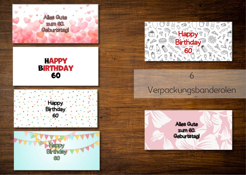 Duplo wrappers for a 60th birthday, You are..., birthday present, 60th birthday, birthday gift, download image 6