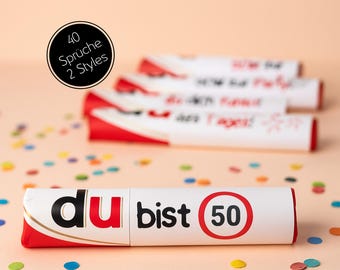 Duplo wrappers for a 50th birthday, You are..., birthday present, 50th birthday, birthday gift, download