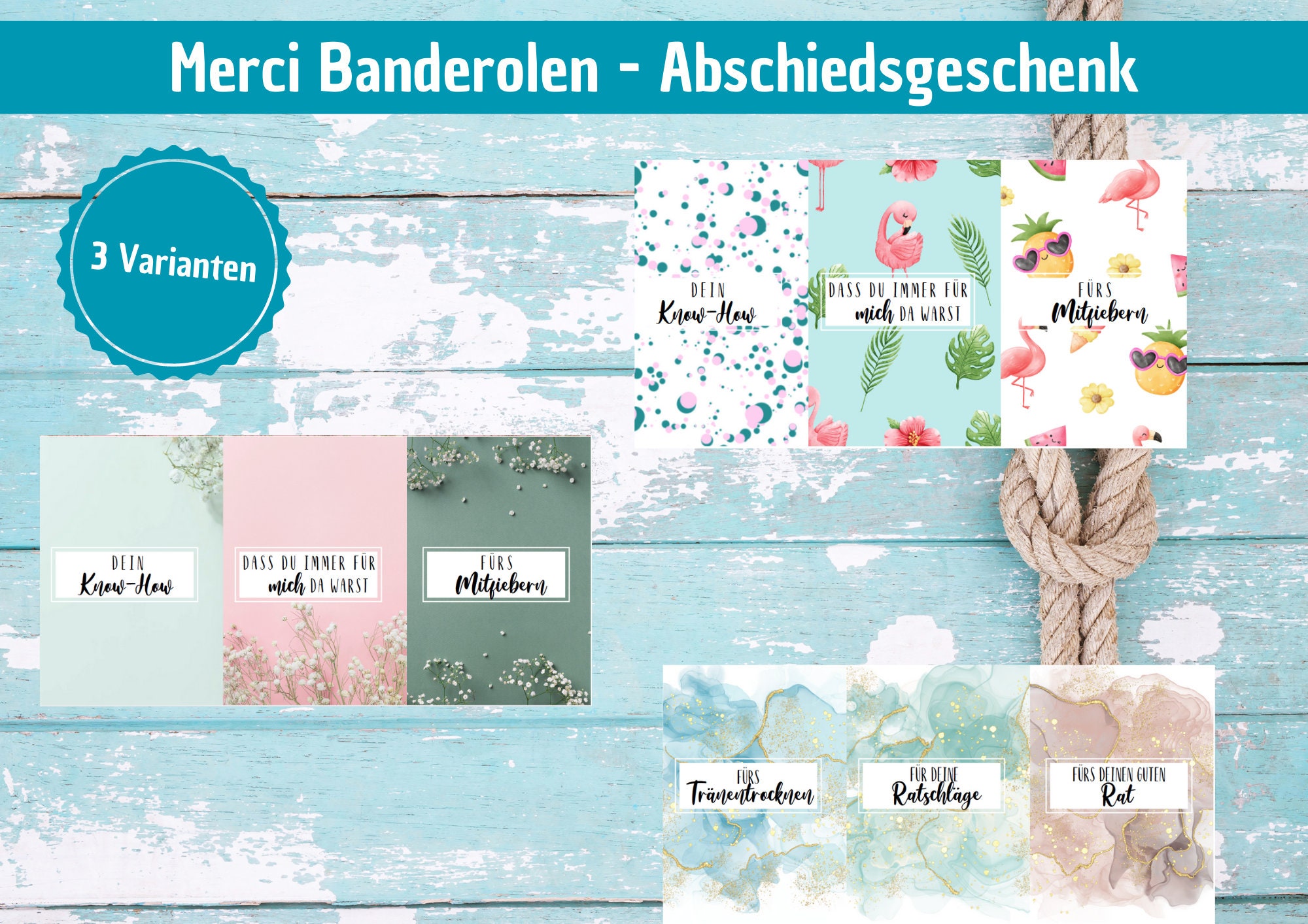 Merci Banderolen zum Download Merci Geschenkbox - Etsy.de