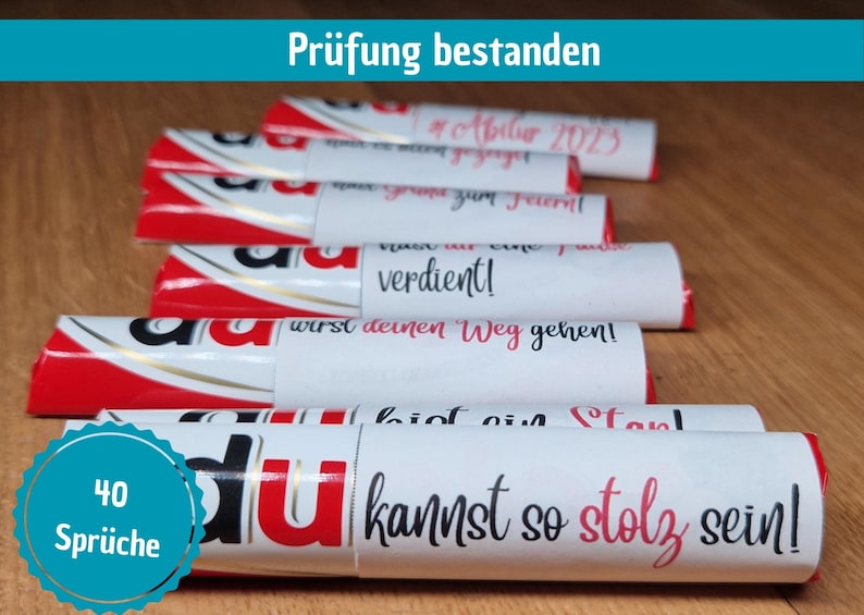 Duplo Banderolen Prüfung bestanden Abitur bestanden Etsy.de