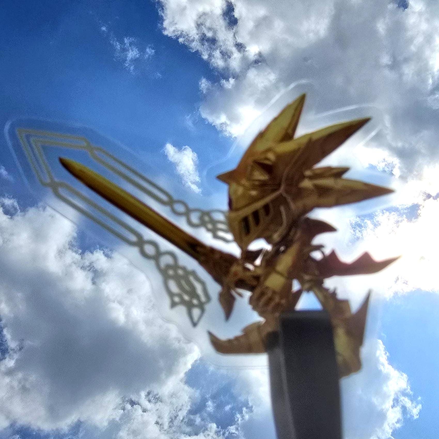 Excalibur Sonic Sticker (glossy) - Etsy, image size:1700x1700