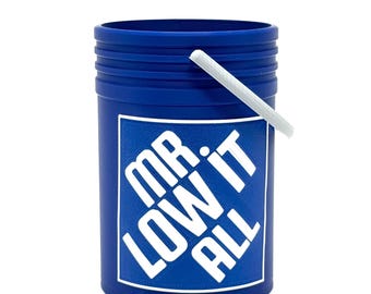 Low It All Can Cooler-Mini Tool Bucket Coozie for Father's Day