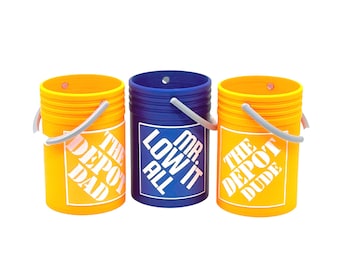 Depot Dad Can Cooler-Mini Tool Bucket Coozie for Father's Day