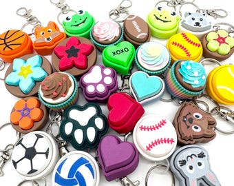 Fidget Keychain Clicker- Keychains for Sensory Relief, Stress Relief and Anxiety Relief