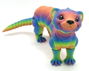 Articulating Ferret Figurine