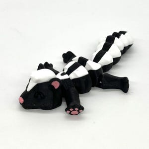 Trash Canimals- Articulating Raccoon "Trash Panda" Figurine, Articulating Red Panda Figurine, Articulating Skunk Figurine Skunk