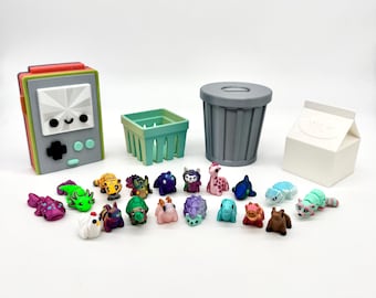 5 Pack- Articulating Mini Fidget Animals