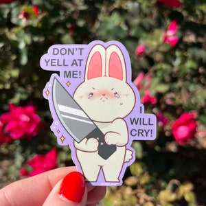 Schrei mich nicht an Sticker