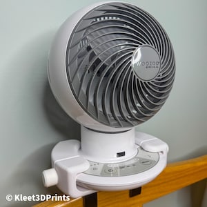 El original Woozoo Fan Bunk Buddy: soporte para litera y cama de dormitorio para ventiladores de 8,27 pulgadas de diámetro / Elementos esenciales para dormitorios, soporte para litera