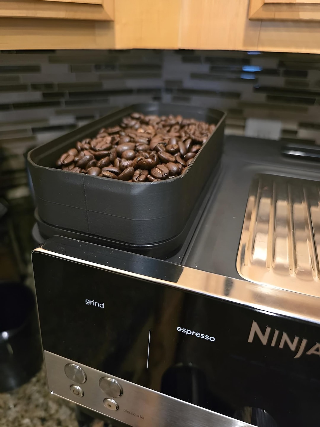 Ninja Luxe Café Bean Hopper Extension| Fits Full 1lb Bag of Coffee