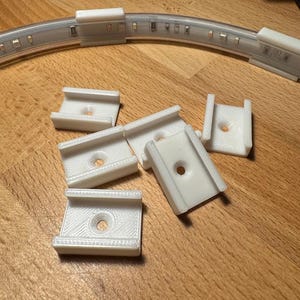 Philips Hue Lightstrip Mounting Clips with Screw Hole - 10 Pack