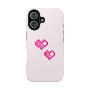 Retro Pixel Heart Phone Case, Y2K design phone case, iphone- samsung phone case,