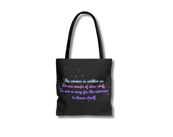 Cosmos Tote Bag, Space Tote Bag, Universe Tote Bag, Quotes, Inspiration
