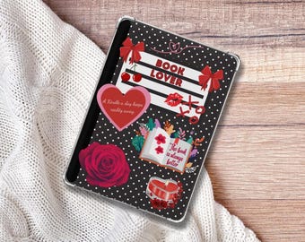 Komposition Notizbuch Kindle Insert, Book Lover Kindle Cover, digitaler Download