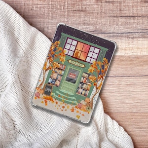 Encarte para Kindle de Librería, Funda Kindle de Otoño, Encarte para Kindle de Otoño, Descarga Digital