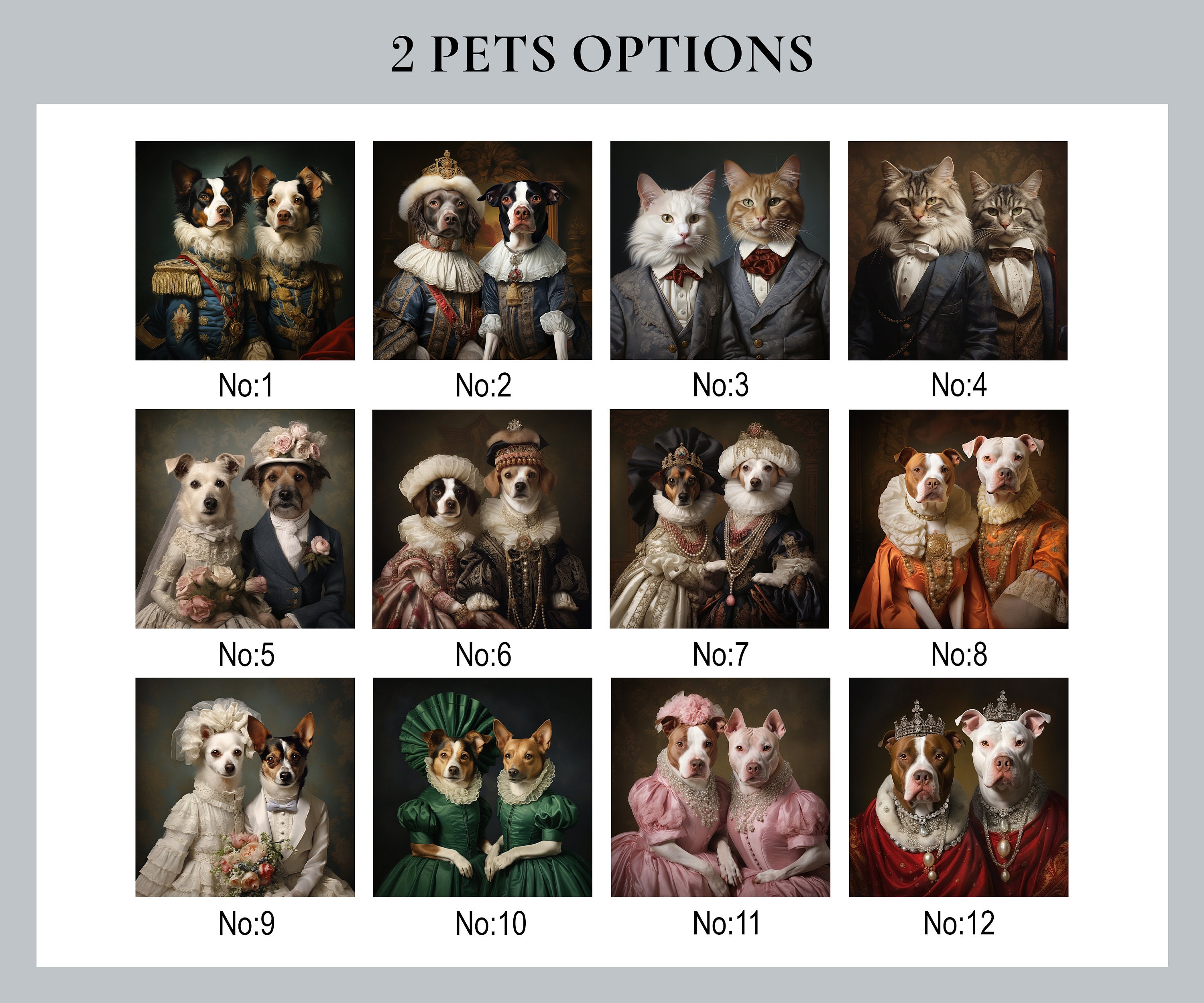 Custom Royal Pet Portrait Renaissance Dog Painting From Etsy