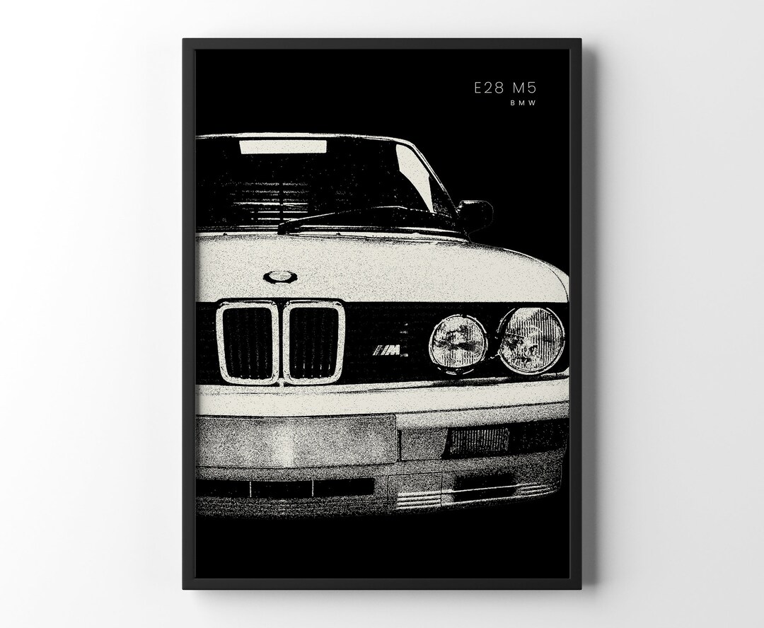 BMW E28 M5 Poster BMW E28 M5 Print 2000s Car Vintage Car Art Print ...