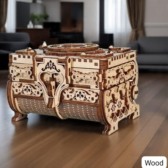 3D Puzzles 3D Wooden Puzzle Music Box Kit Antique Jewel Box DIY Home Decoration Model Birthday Or Christmas Gifts 231212 From Kong06, $21.51
