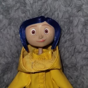 Crochet Doll Coraline With Button Eyes or Regular Eyes 