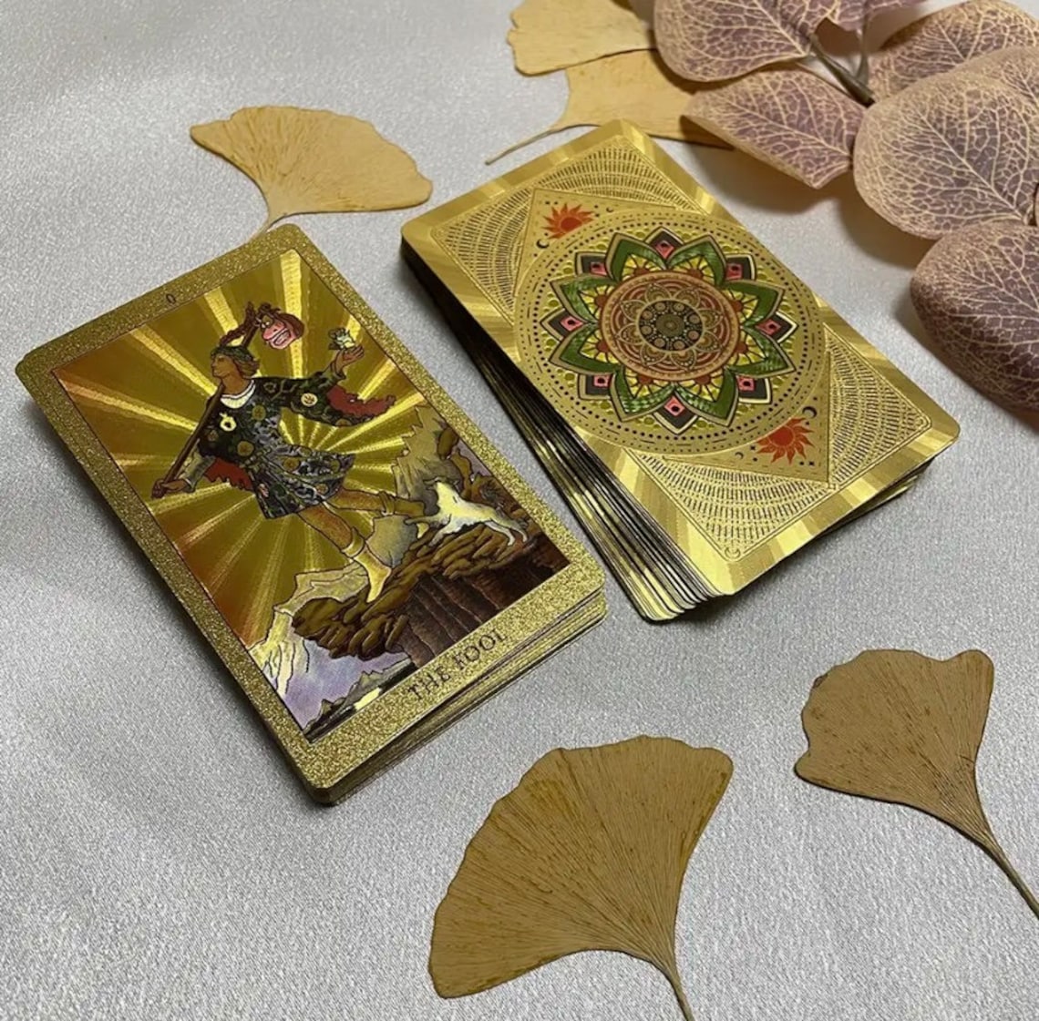 Gold Tarot Cards Deck Gold Foil Tarot Card Deck Gift for Mom Etsy Canada