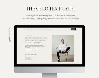 Squarespace 7.1 Website Template, Oslo, For Coaches and Therapists