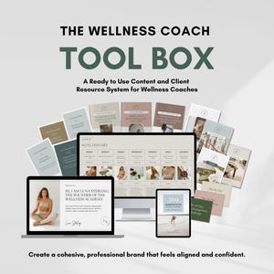 Gereedschapskist voor wellnesscoaches | Coachingwerkbladen, clienttools en canva-sjablonen