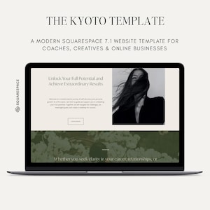 Minimalistic and  modern Squarespace 7.1 Website Template for Coaches, Creatives, and Small Businesses