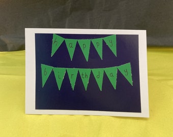 Homemade decorated card