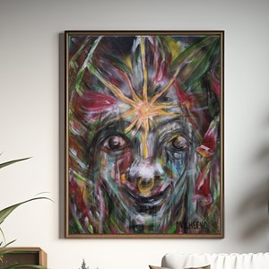 Original Painting, Original Artwork with Inner Light, Contemporary Art, One of a Kind Artwork, Vibrant Colorful, Surreal Art, Ready to Hang
