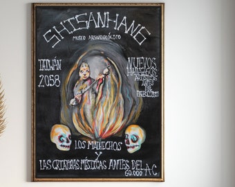Original Surrealistic Painting: Whimsical Spiritual Wall Art