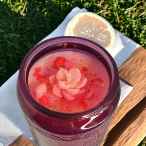Vela de soja 8 oz | Jasmine Element, White Eucalyptus & Rosemary | Vela herbal-floral hecha a mano