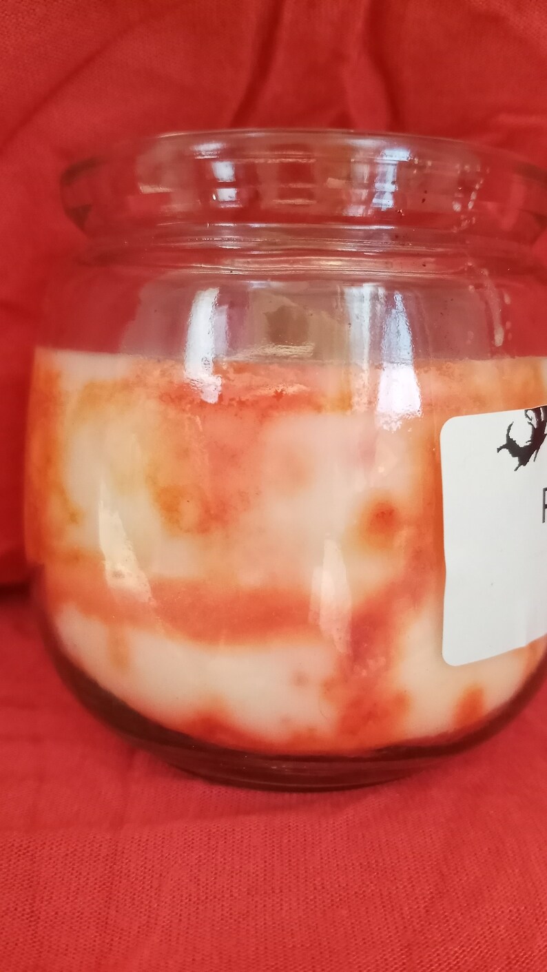 Cinnamon Candle Soy Wax Non Toxic 7 Onz Musk Scent Clear Etsy