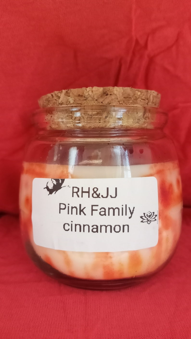 Cinnamon Candle Soy Wax Non Toxic 7 Onz Musk Scent Clear Etsy