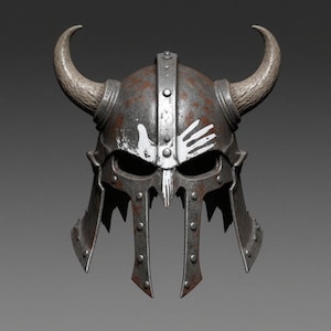 Viking Horned Warrior Helmet STL 3D Print Digital Download File