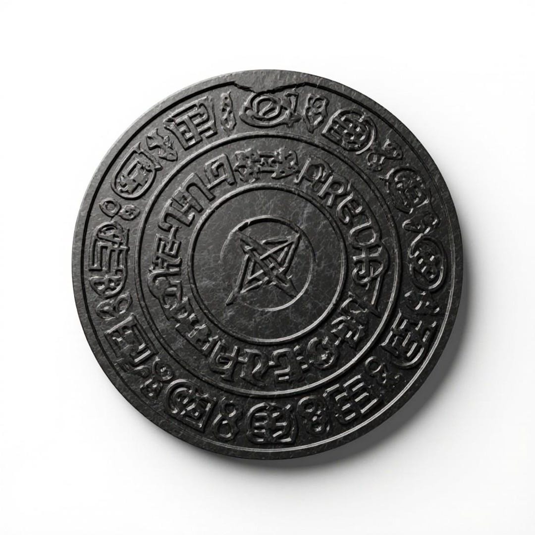 Mystic Rune Mystic Rune Medallion STL & 3MF | 3D Printable Ancient Symbol Disk - Etsy