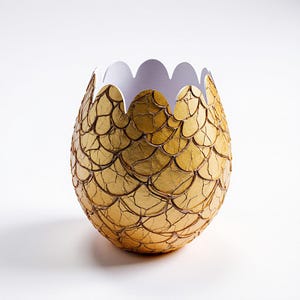 Golden Dragon Egg STL File: Fantasy 3D Print Model (Digital Download