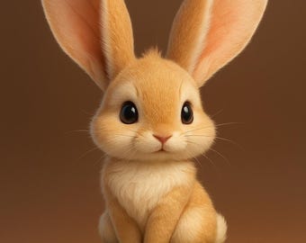 Figura de conejo chibi: modelo imprimible en 3D (STL + 3MF)