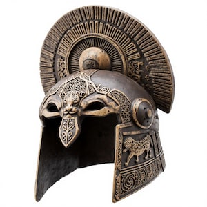 3D Printable Ancient Greek Helmet: Roman Armor STL File (Digital Download)