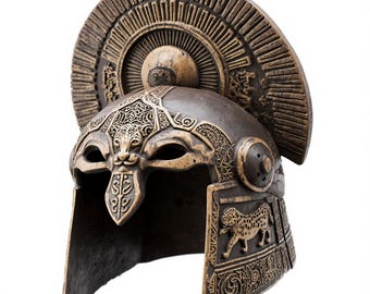 3D Printable Ancient Greek Helmet: Roman Armor STL File (Digital Download)