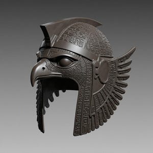Eagle Warrior Helmet STL File: 3D Printable Cosplay Armor (Digital Download